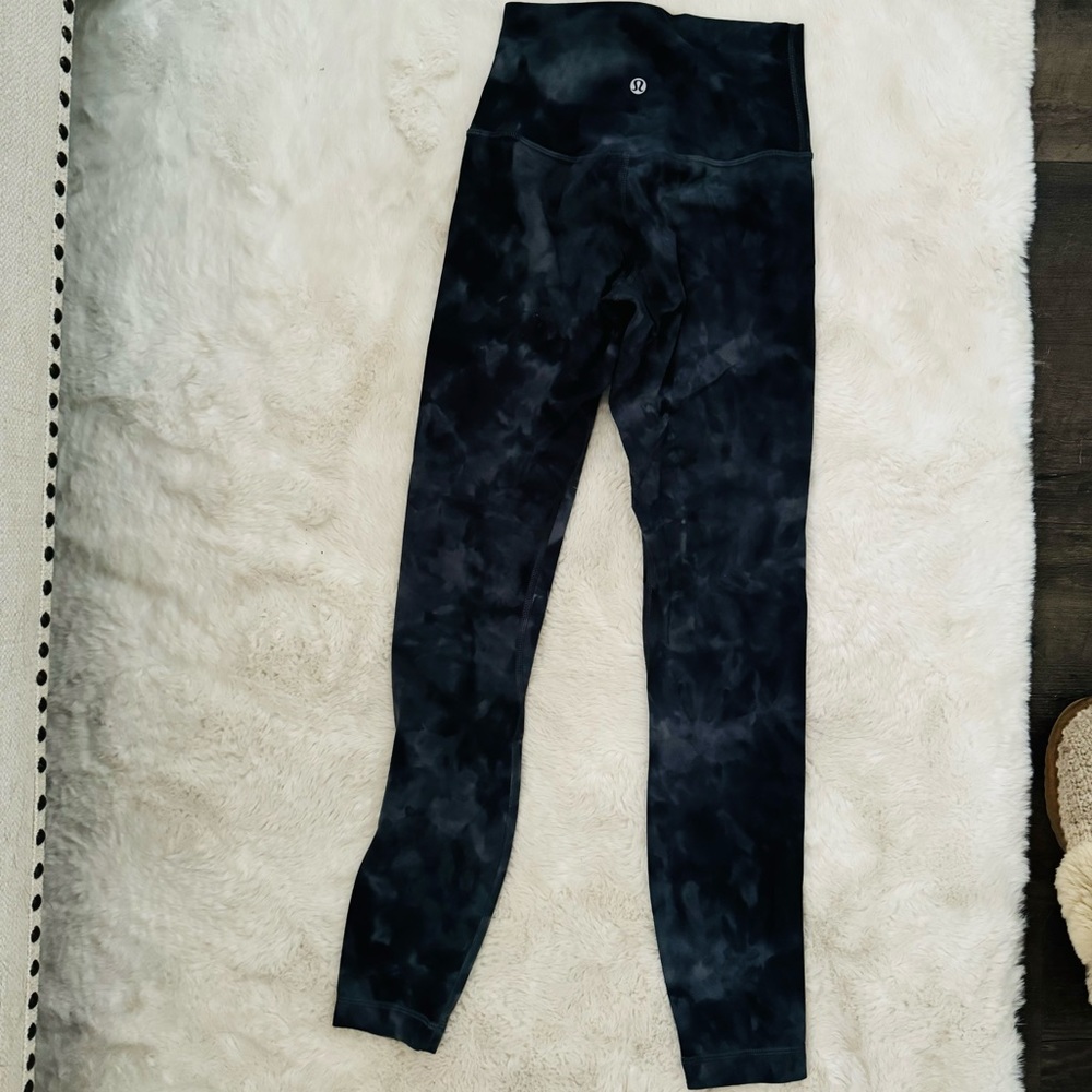 Lululemon Black Tie Dye Leggings